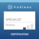 Tableau Desktop Specialist Badge